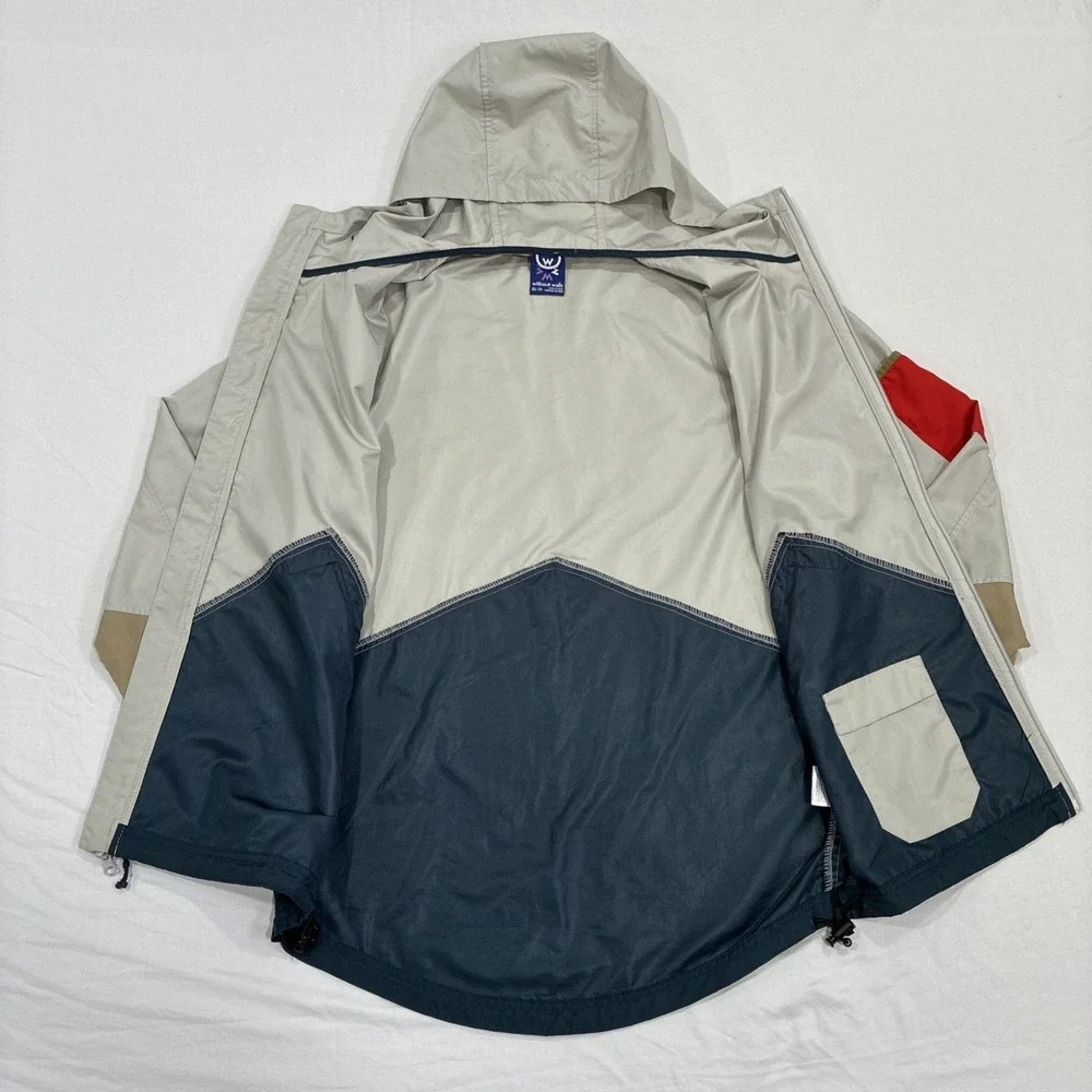 Urban Outfitters Without‎ Walls Zip Up Windbreaker Jacket Size XS Color Block